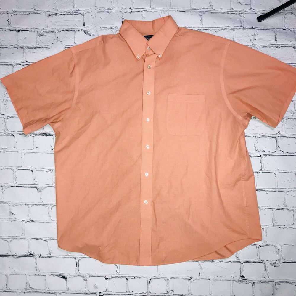 Orange Roundtree Casual Short Sleeve
